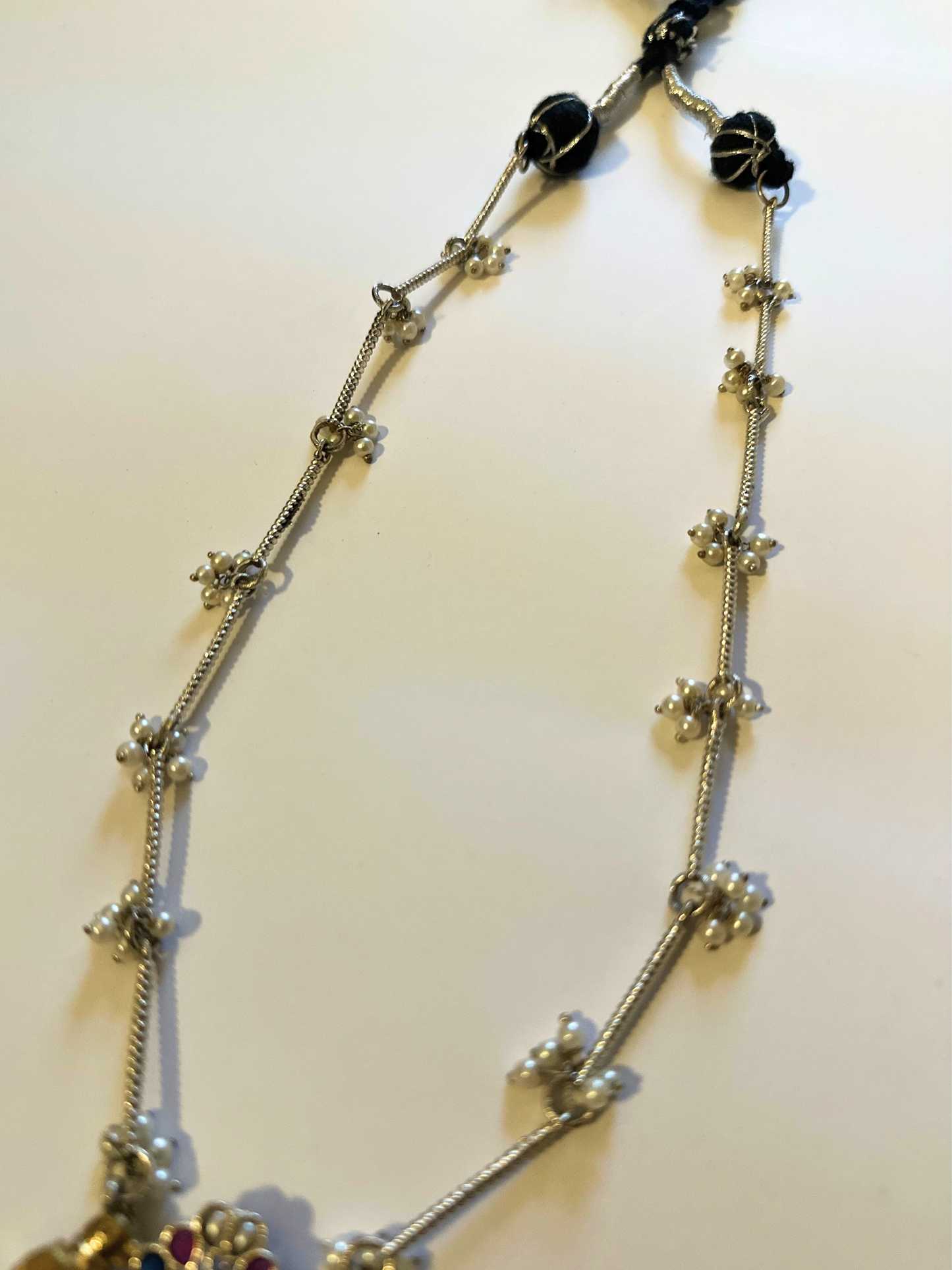 Aarika Longchain Necklace set with Bell Accents and Earrings