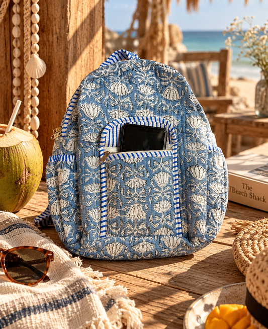 Lotus Trail Mini Quilted Backpack
