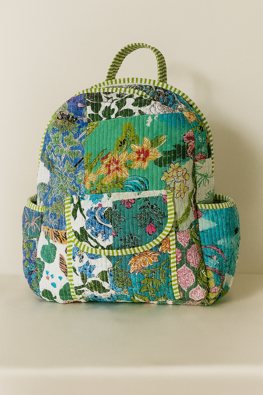 Greendale Handmade Quilted Backpack