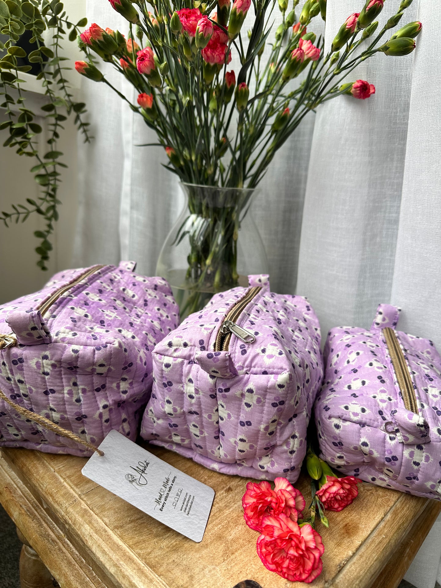 Lavender Blossom Stackable Vanity Set (Set of 3)