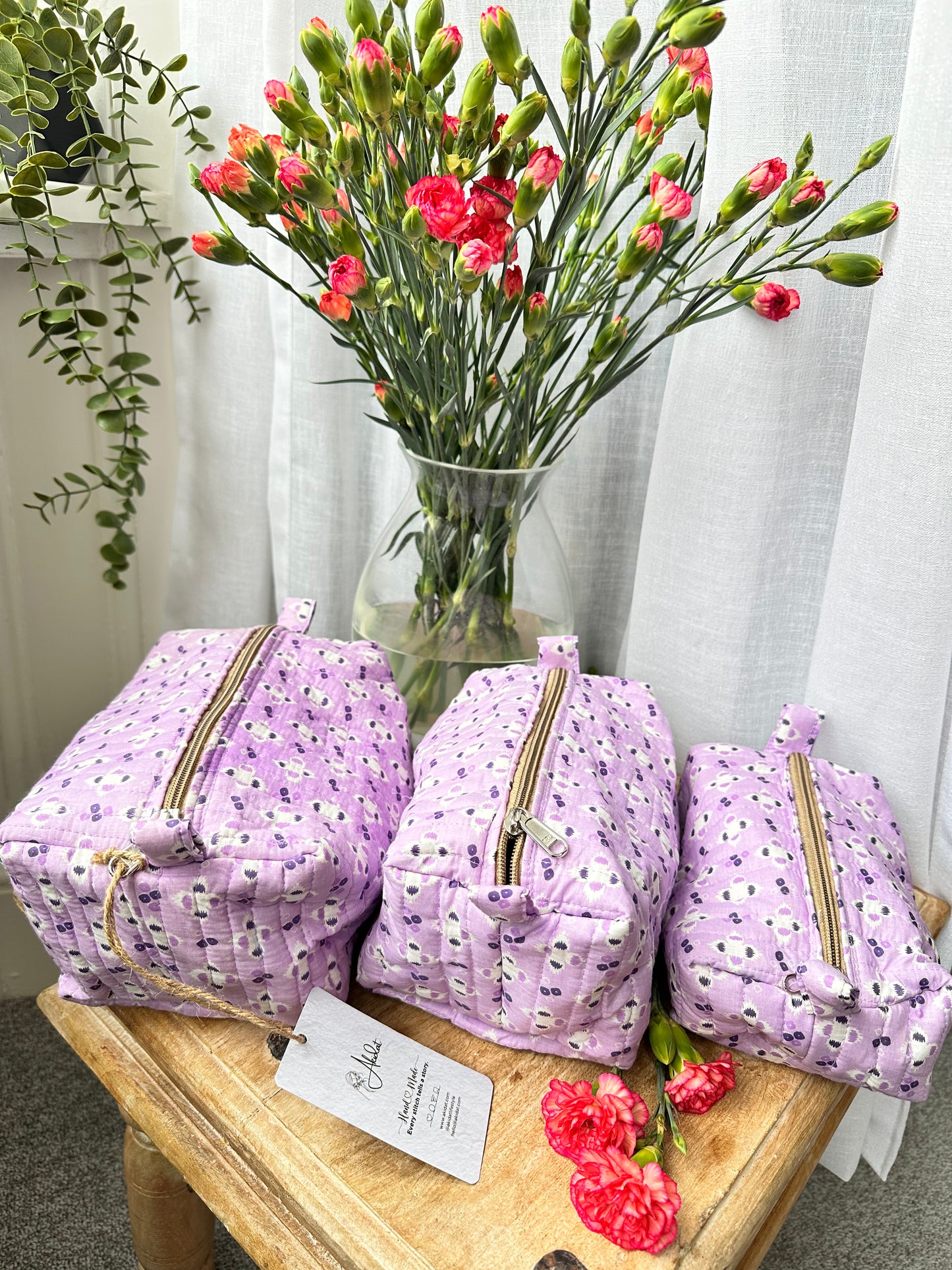 Lavender Blossom Stackable Vanity Set (Set of 3)