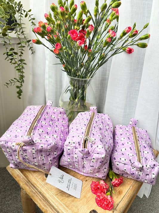 Lavender Blossom Stackable Vanity Set (Set of 3)