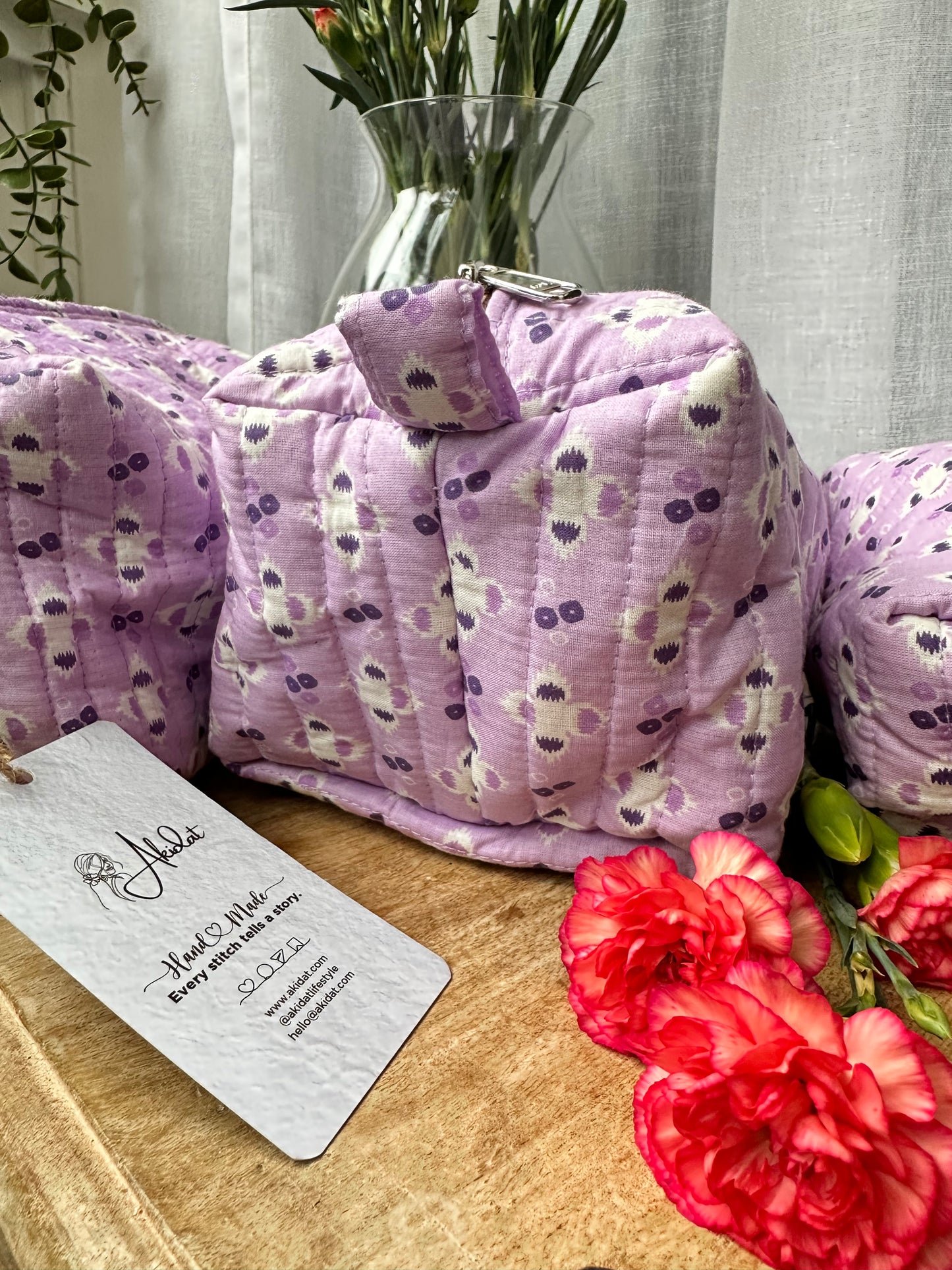 Lavender Blossom Stackable Vanity Set (Set of 3)