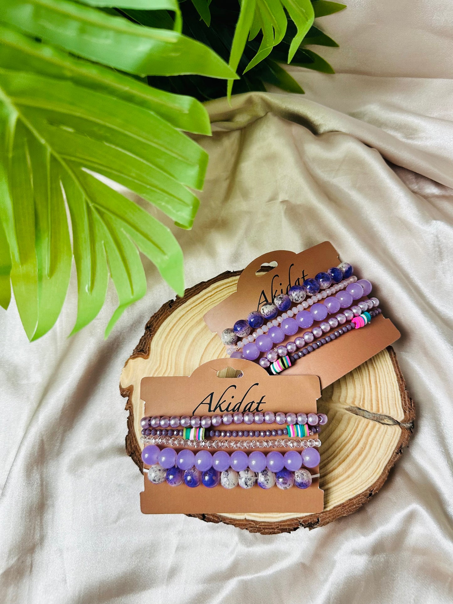 Violet Harmony Bracelet Set of 4