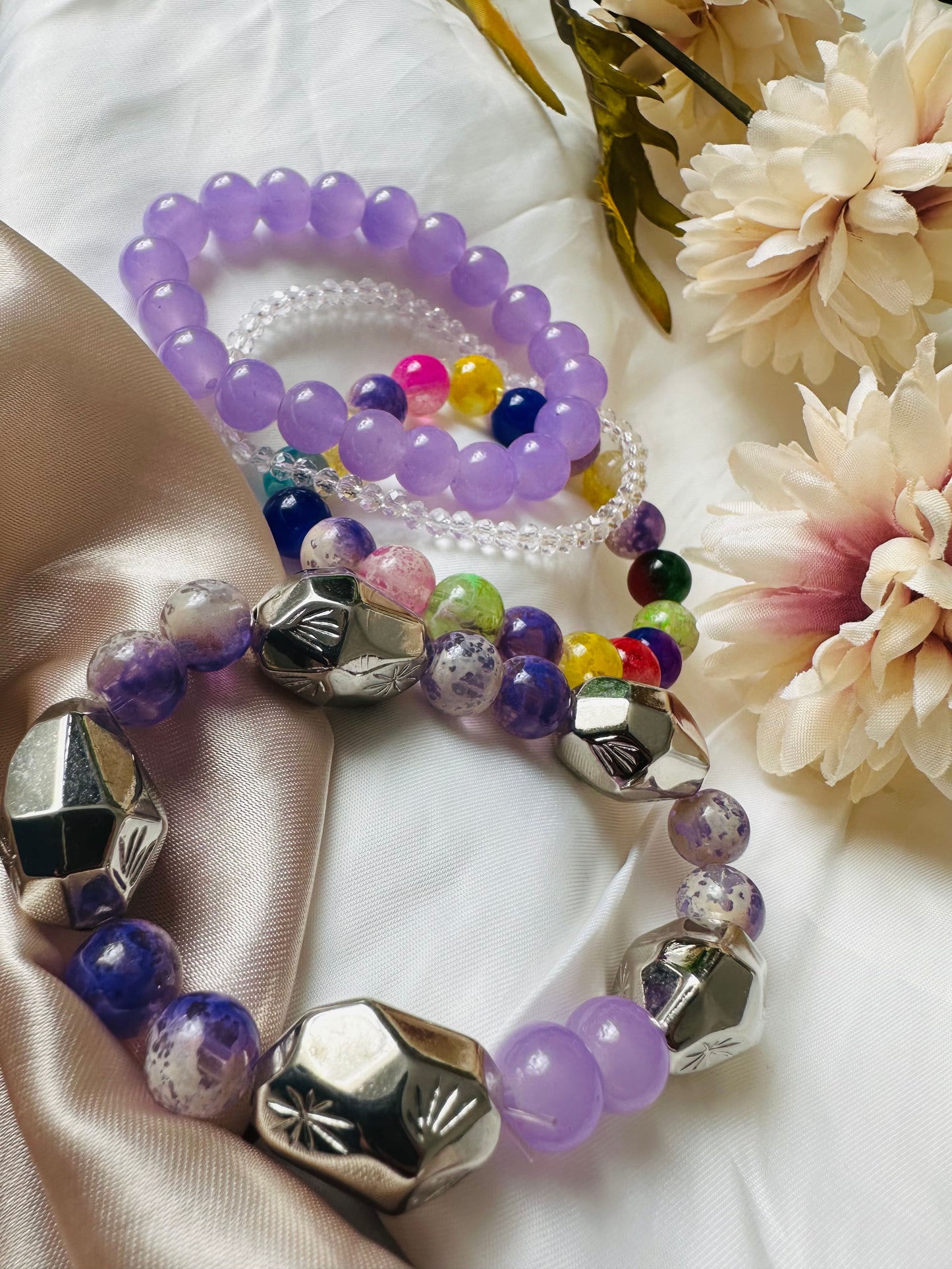 Enchanted Orchid Bracelet Set of 4