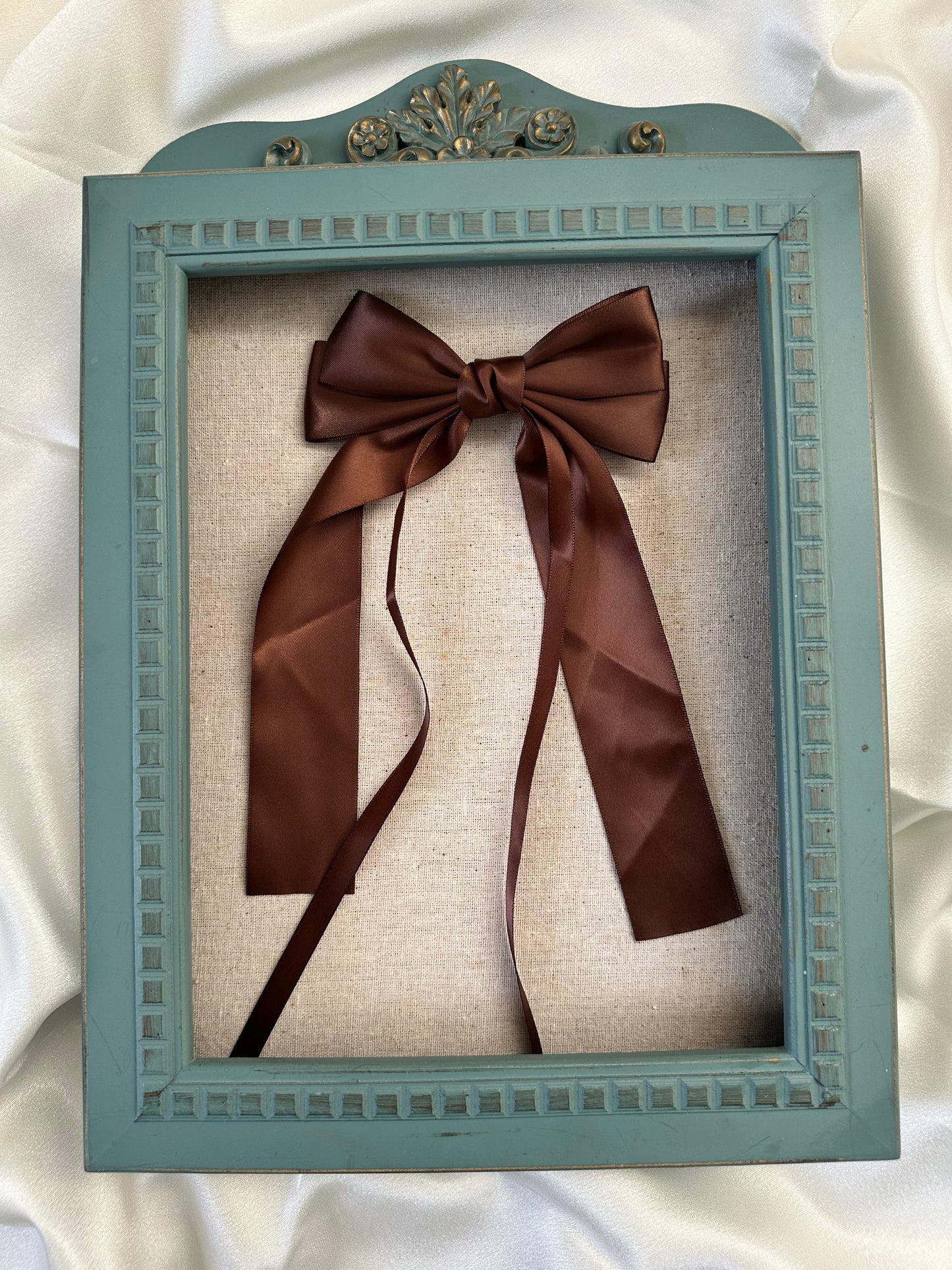 Satin Knot Bow Clip