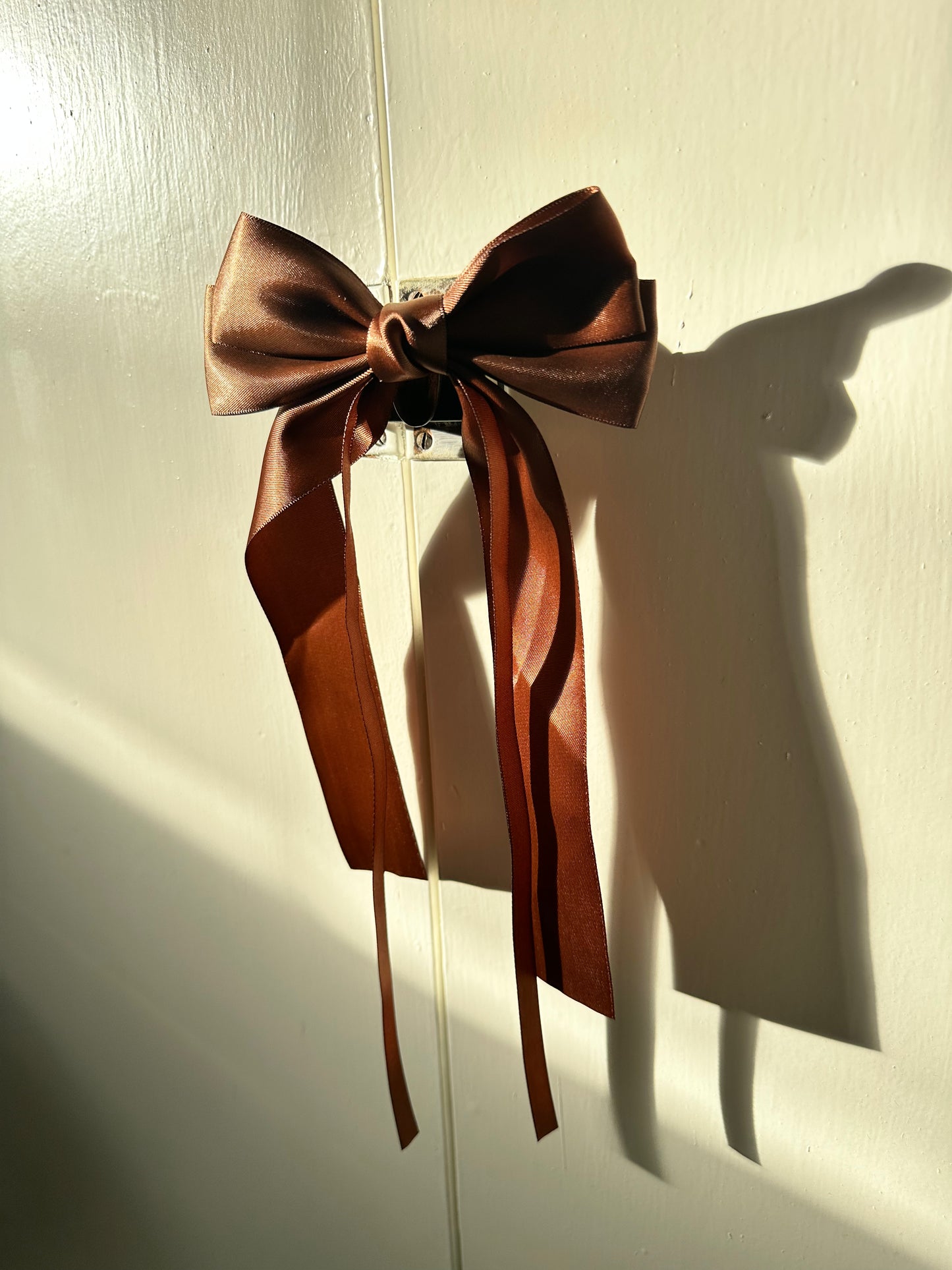Satin Knot Bow Clip