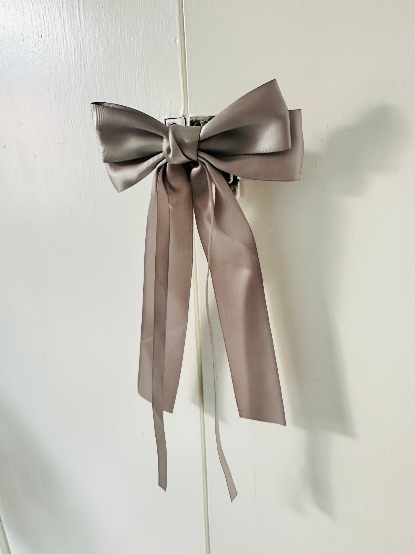 Satin Knot Bow Clip