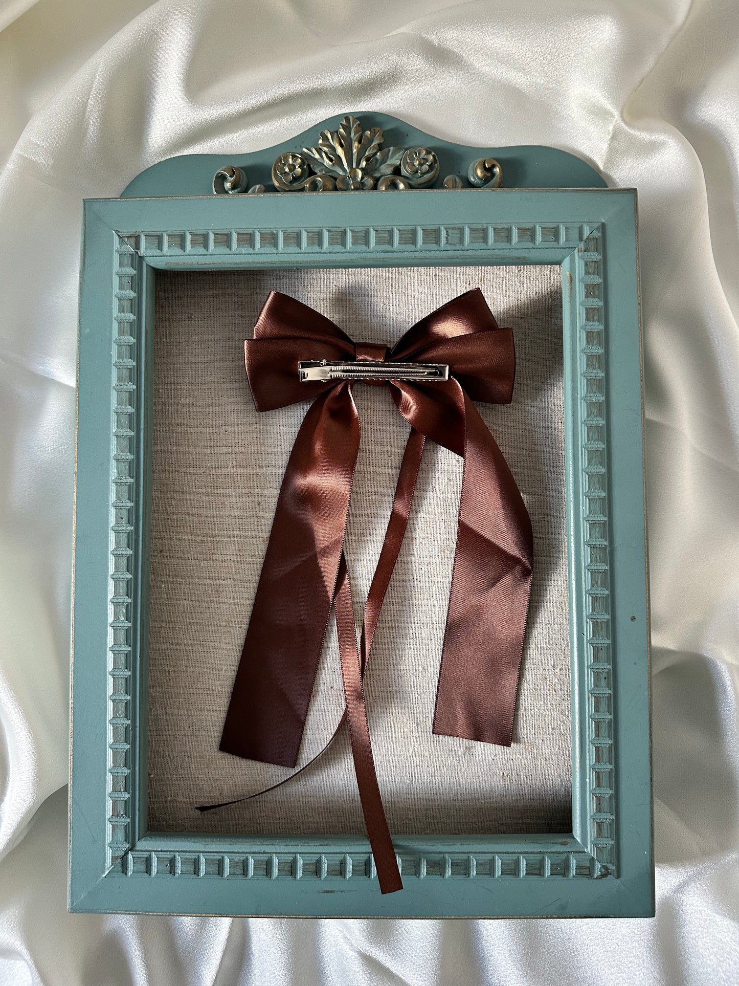 Satin Knot Bow Clip