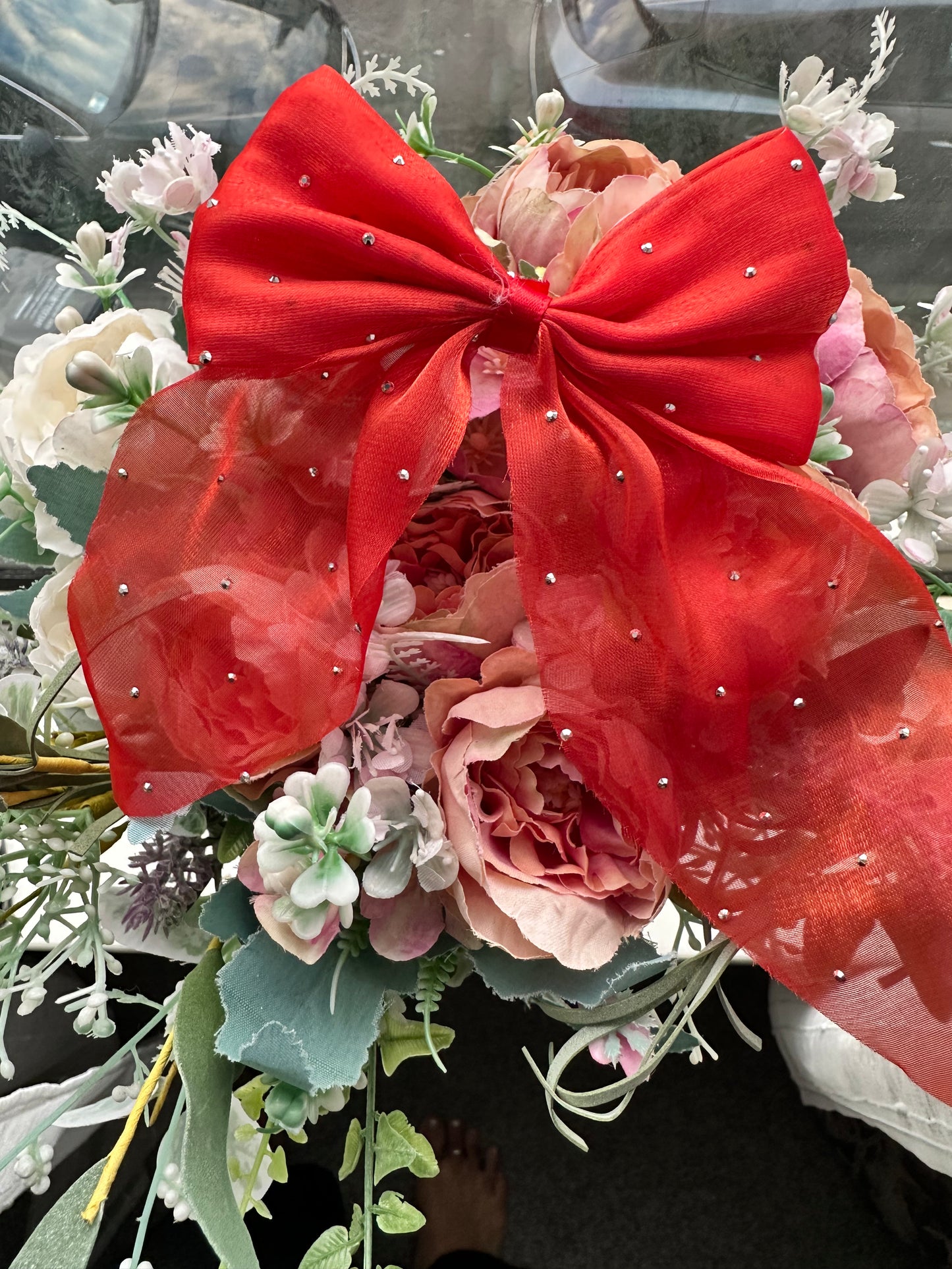 Fairy Glitter Chiffon Bow Clip
