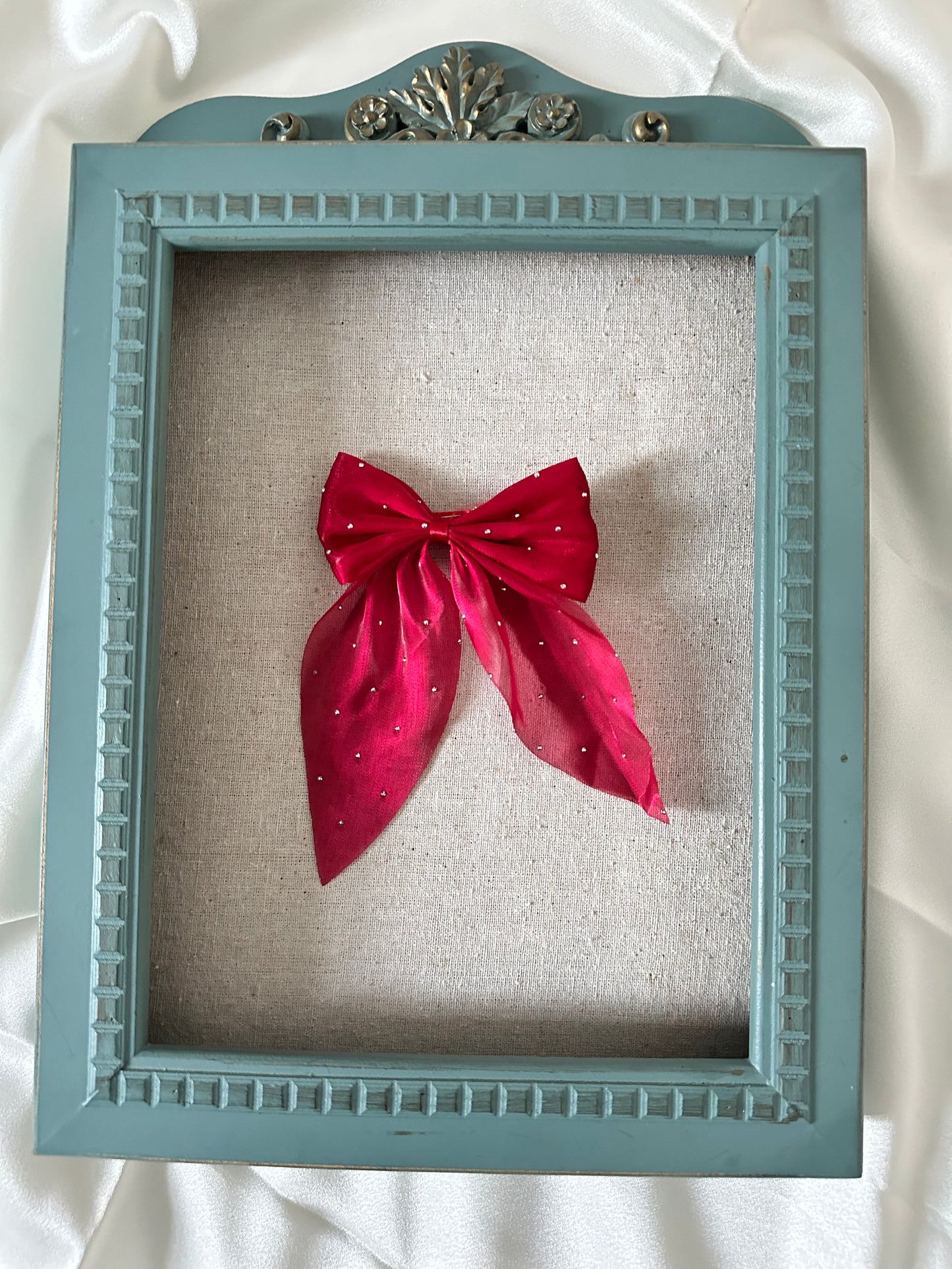Fairy Glitter Chiffon Bow Clip